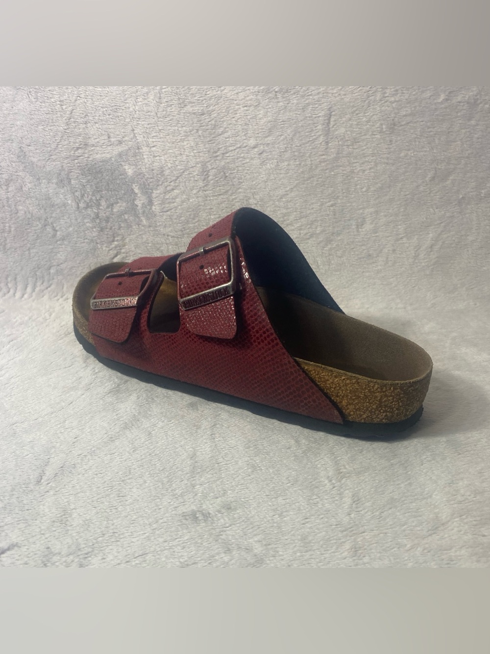 Birkenstock Arizona Magical Metallic Maroon Women's Sandals Size 37 US 6-6.5